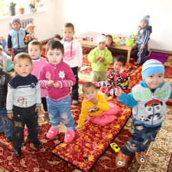 90 children in Baymunduz village attend a new kindergarten