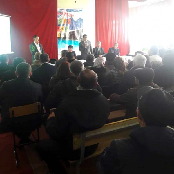 В Кызыл-Тууйском муниципалитете Чуйской области состоялся отчетный сельский сход